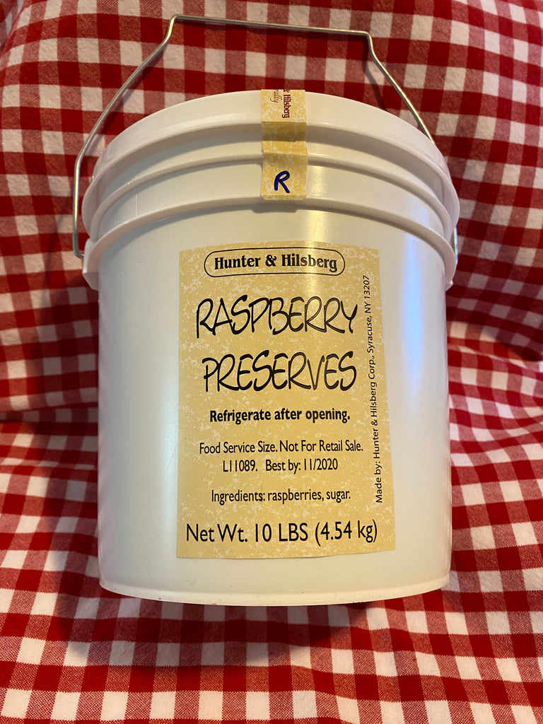 Raspberry Preserves - 10 lbs TUB – Hunter & Hilsberg